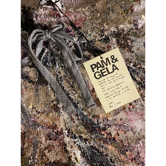 NWT Pam & Gela | Sequin Hi-Waist Shorts - Picture 9 of 9